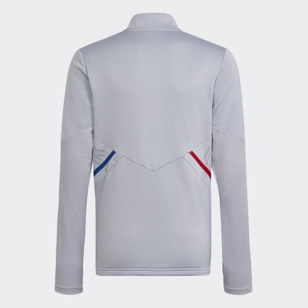 Mode Olympique Lyonnais Tiro 21 Training Top Argent Adidas