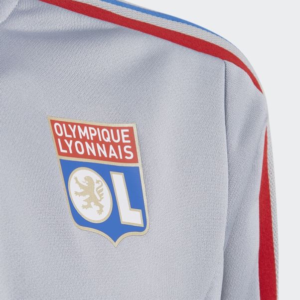Mode Olympique Lyonnais Tiro 21 Training Top Argent Adidas