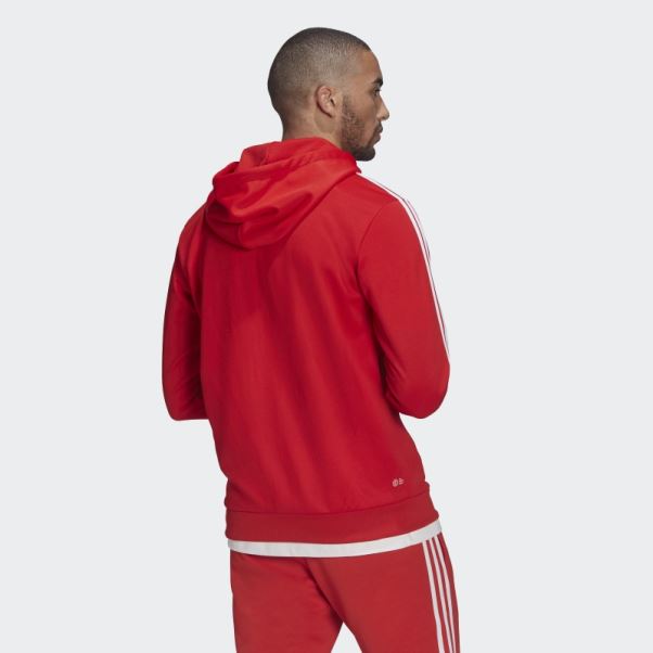 Adicolor Classics Veste De Survêtement Zippée à Capuche Adidas Rouge