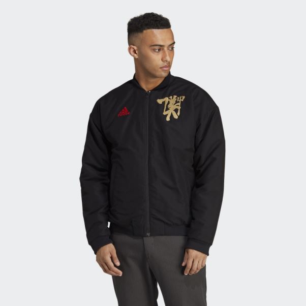 Veste Matelassée Adidas Manchester United Chinese Story Noir