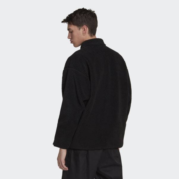 Veste Sherpa Adidas Reclaim Noir