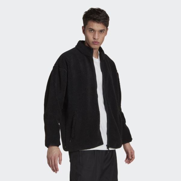 Veste Sherpa Adidas Reclaim Noir
