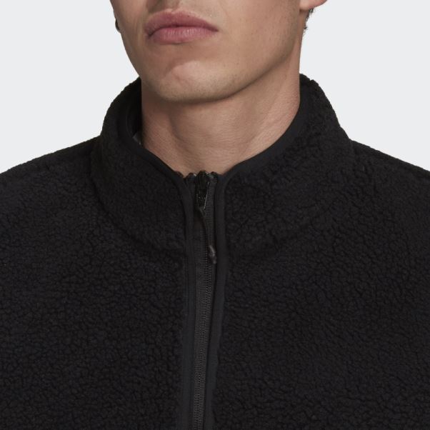 Veste Sherpa Adidas Reclaim Noir