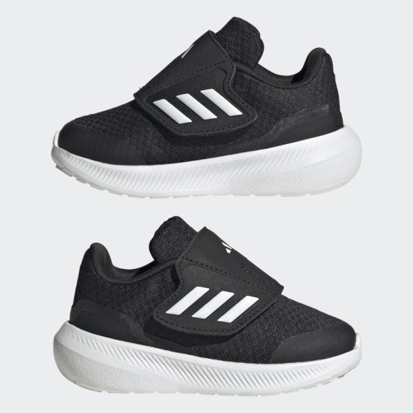 Chaussures à Scratch Adidas Runfalcon 3.0 Noires