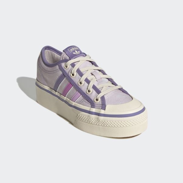 Nizza Plateforme Chaussures Adidas Rose