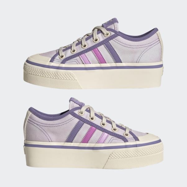 Nizza Plateforme Chaussures Adidas Rose