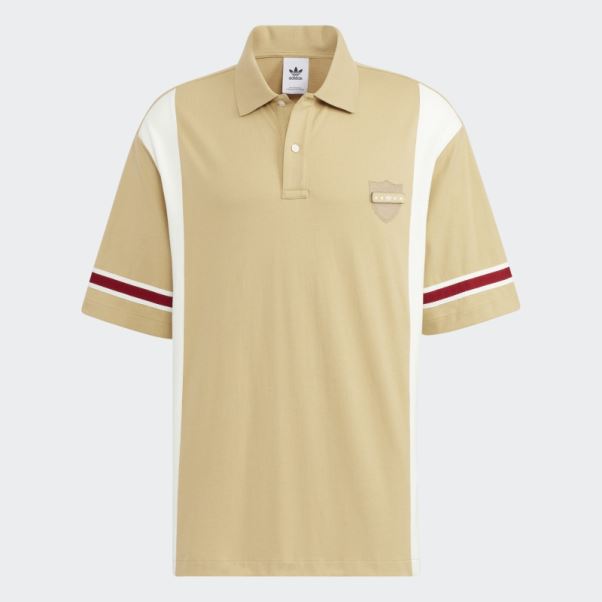 Polo Adidas Modern Collegiate Beige Ton Sur Ton