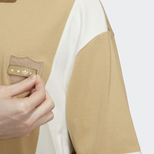 Polo Adidas Modern Collegiate Beige Ton Sur Ton