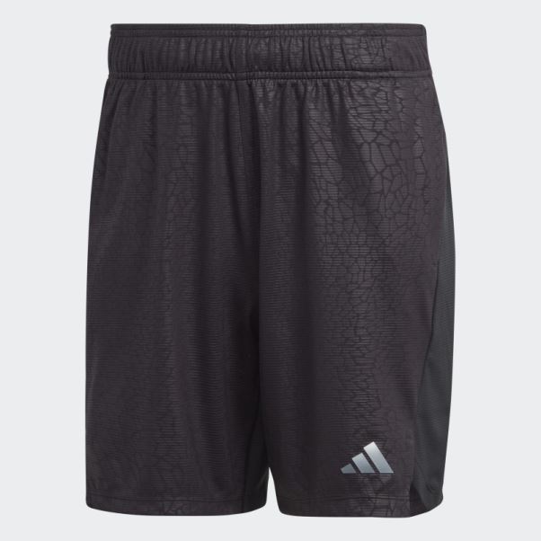 Short D'entraînement En Pu Imprimé Adidas Noir