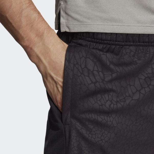 Short D'entraînement En Pu Imprimé Adidas Noir