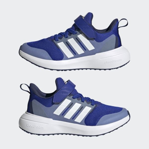 Adidas Fortarun 2.0 Cloudfoam Elastic Lace Top Strap Chaussures Noir