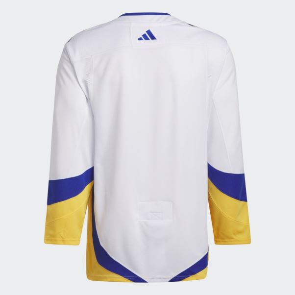 Maillot Adidas Sabres Authentique Reverse Wordmark Blanc