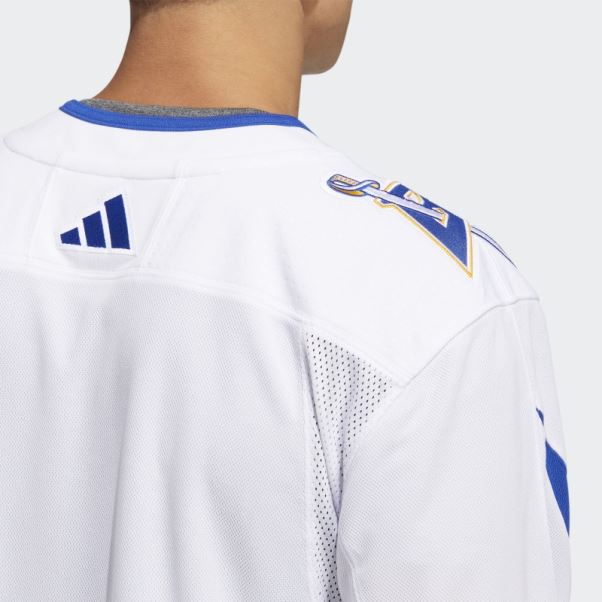 Maillot Adidas Sabres Authentique Reverse Wordmark Blanc