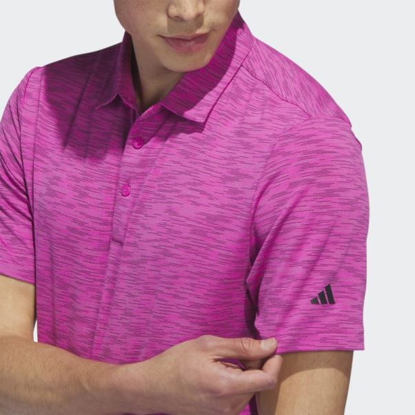 Polo De Golf Teinté Dans L'espace Fuchsia Adidas