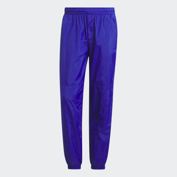 Pantalon En Nylon Froissé Adidas Premium Essentials Bleu