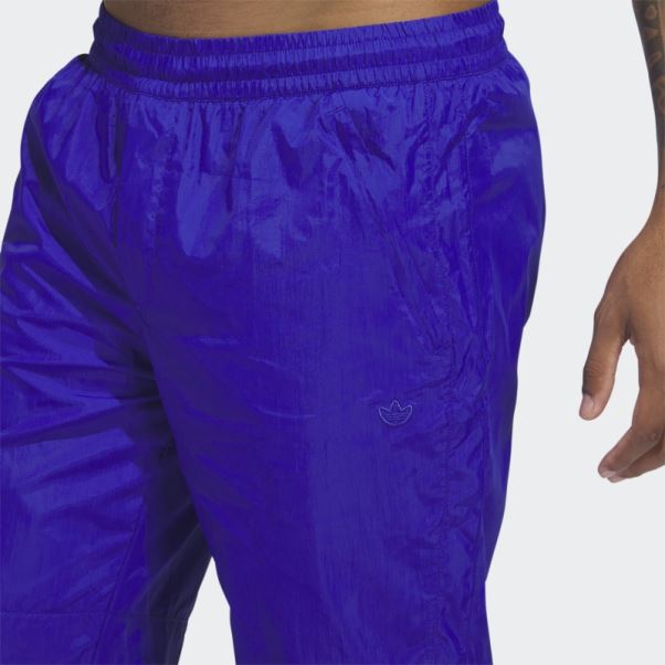 Pantalon En Nylon Froissé Adidas Premium Essentials Bleu