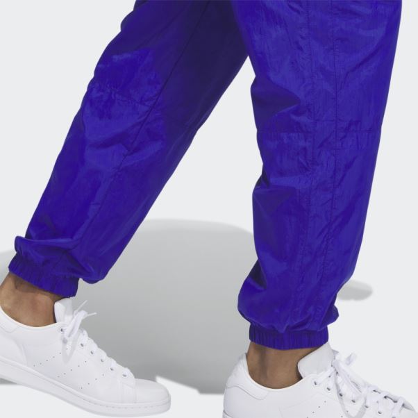 Pantalon En Nylon Froissé Adidas Premium Essentials Bleu