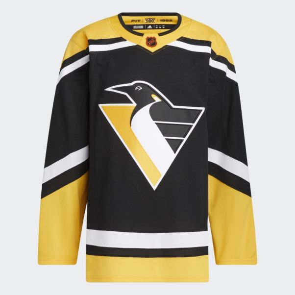 Penguins Authentique Reverse Retro Wordmark Maillot Adidas Noir