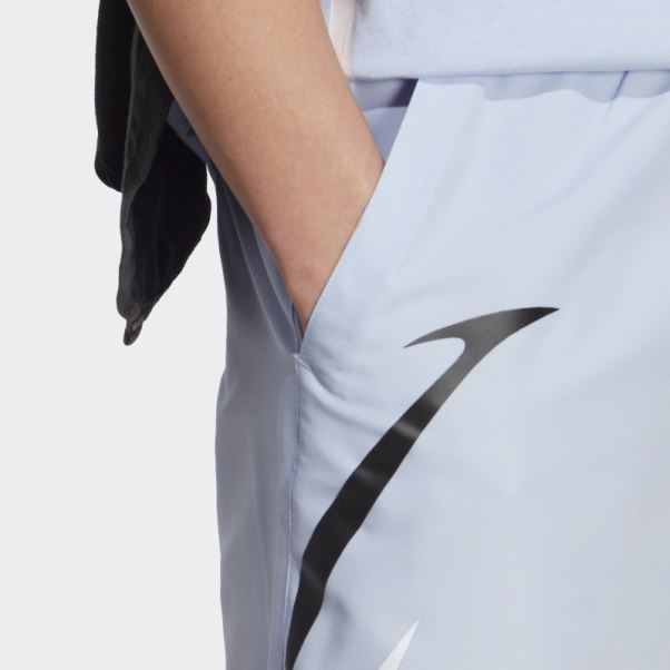 Adidas Bleu Short Tissé Color Block Aube