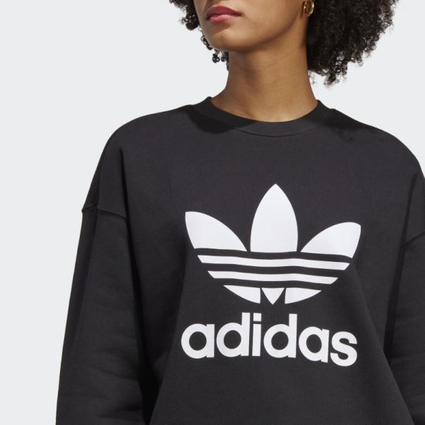 Sweat Trèfle Crew Noir Adidas