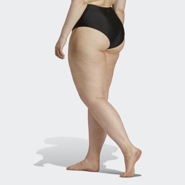 Bas De Bikini Taille Haute (taille Plus) Noir Adidas