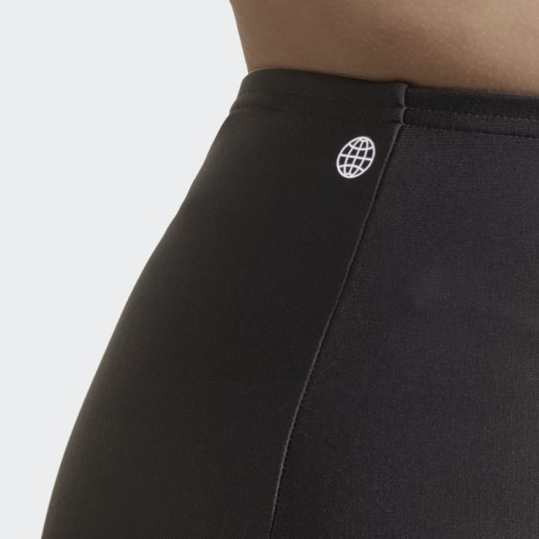 Bas De Bikini Taille Haute (taille Plus) Noir Adidas