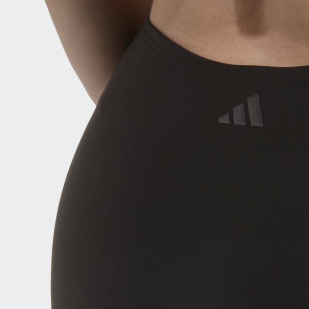 Bas De Bikini Taille Haute (taille Plus) Noir Adidas