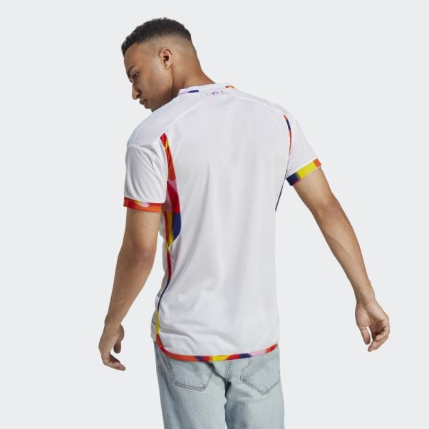 Maillot Belgique 22 Exterieur Adidas Blanc
