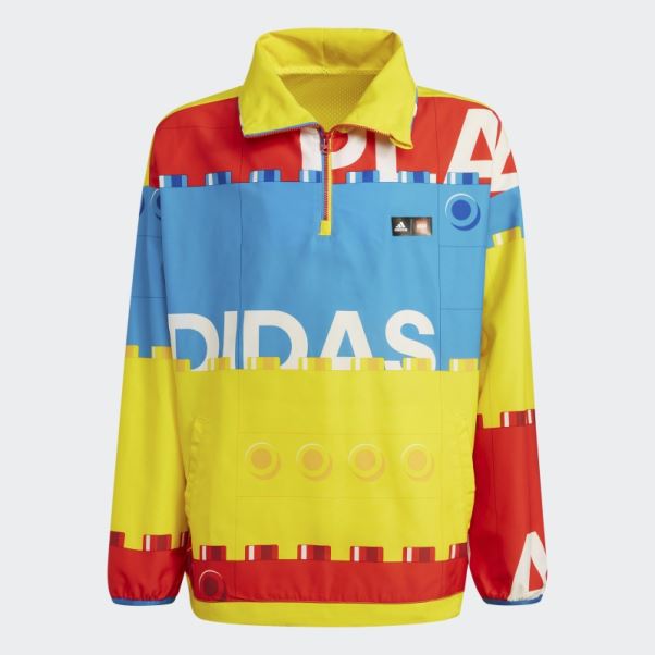 Coupe-vent Demi-zip Adidas X Classic Lego Jaune Chaud