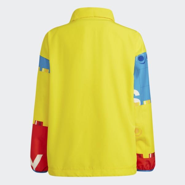 Coupe-vent Demi-zip Adidas X Classic Lego Jaune Chaud