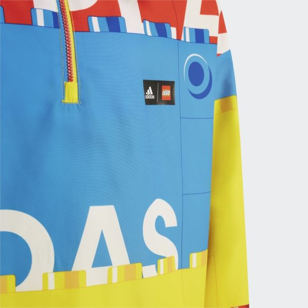 Coupe-vent Demi-zip Adidas X Classic Lego Jaune Chaud