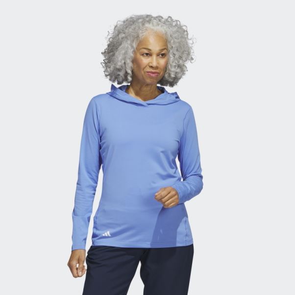 Sweat à Capuche De Golf Performance Bleu Adidas