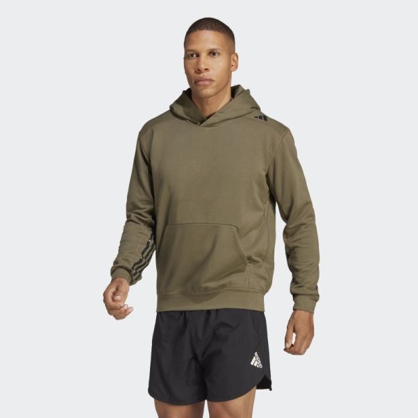 Conçu Pour L'entraînement Sweat à Capuche Pro Series Hiit Organisé Par Cody Rigsby Adidas Olive