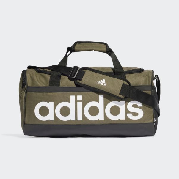 Sac Polochon Linéaire Olive Essentials Moyen Adidas