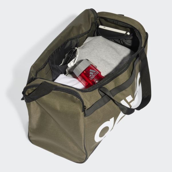 Sac Polochon Linéaire Olive Essentials Moyen Adidas
