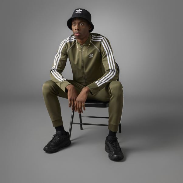 Veste De Survêtement Adidas Olive Adicolor Classics Sst