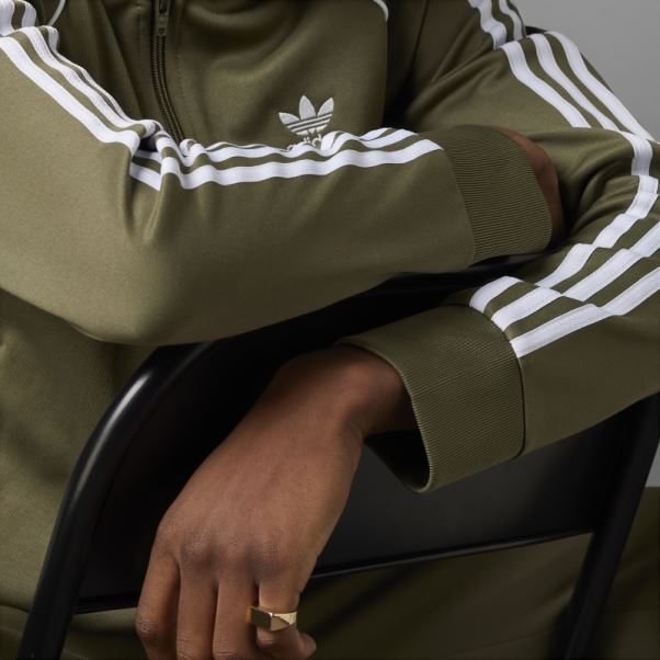 Veste De Survêtement Adidas Olive Adicolor Classics Sst