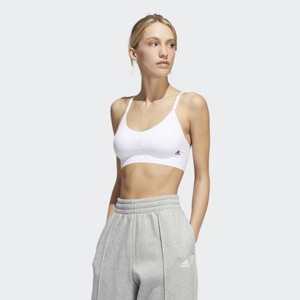 Soutien-gorge à Bretelles Maintien Léger Purelounge Blanc Adidas