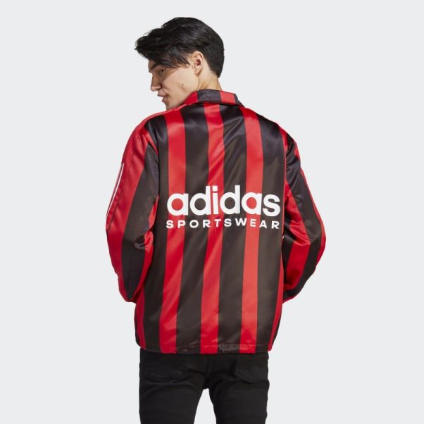 Veste D'entraîneur En Satin écarlate Adidas