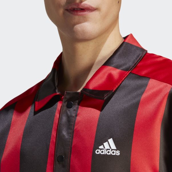 Veste D'entraîneur En Satin écarlate Adidas