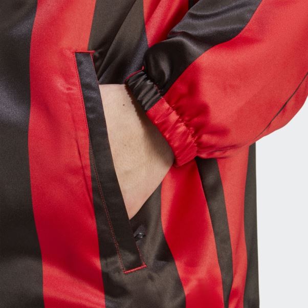 Veste D'entraîneur En Satin écarlate Adidas