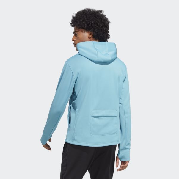 Adidas Made To Be Remade Aeroready Running Sweat à Capuche Bleu