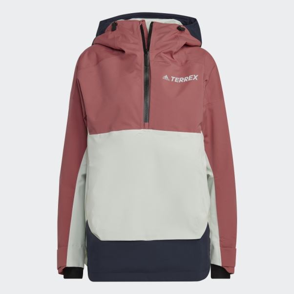 Anorak De Neige Adidas Terrex 2 Couches Rain.rdy Rouge