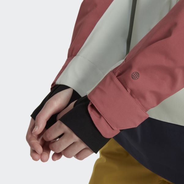 Anorak De Neige Adidas Terrex 2 Couches Rain.rdy Rouge