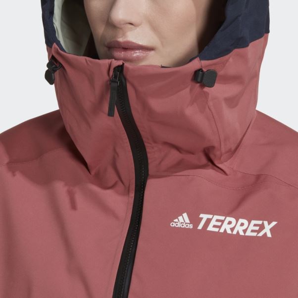 Anorak De Neige Adidas Terrex 2 Couches Rain.rdy Rouge