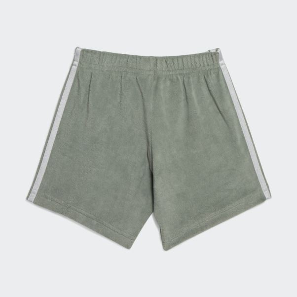 Adidas Ensemble T-shirt Et Short Imprimé Dino Camo Vert Argenté