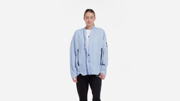 Bleu Aube Adidas Myshelter Windweave Cardigan