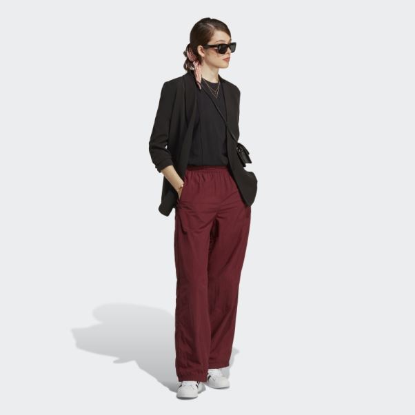 Pantalon De Survêtement En Nylon Premium Essentials Rouge Adidas