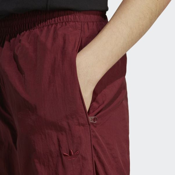 Pantalon De Survêtement En Nylon Premium Essentials Rouge Adidas