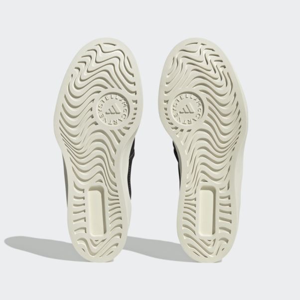Adidas By Stella Mccartney Court Slip-on Chaussures Noir Chaud